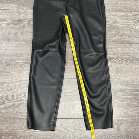 NWT Truth by Republic Black Faux Leather High Rise Pants 6P - Picture 11 of 15
